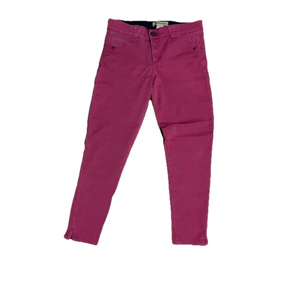 Democracy Mauve Pink Ab Solution Jeans Size 10 Faux Zippers at Ankles - Picture 1 of 7